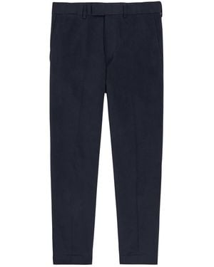 Tom Ford Tapered-Leg Cotton Trousers - Blue
