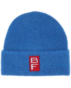 BY FAR Logo Alpaca-Blend Beanie - Blue