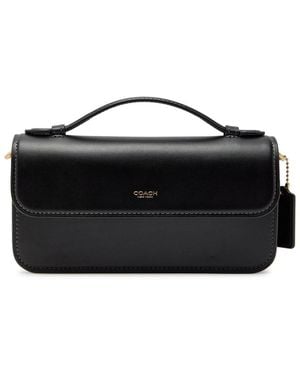 COACH Elora Leather Cross-Body Bag - Black