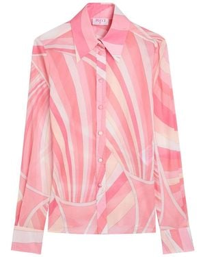 PUCCI Printed Cotton Shirt - Pink