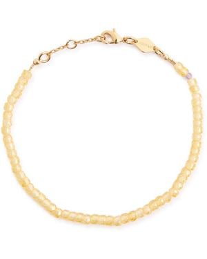 Anni Lu Tan Line Beaded Bracelet - White