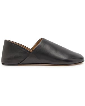 JW Anderson Leather Babouche Flats - Grey