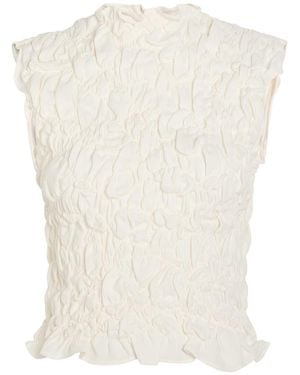 Heirlome Sloane Gathered Silk Top - White