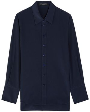 JOSEPH Joe Silk-Crepe Shirt - Blue