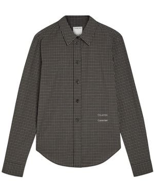 Calvin Klein Sophie Checked Cotton-Poplin Shirt - Grey