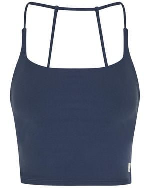 Vuori Allthefeels Stretch-Jersey Workout Tank Top - Blue