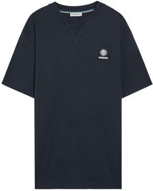 Sandbanks Badge Appliquéd Cotton T-Shirt - Blue
