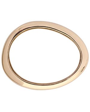 Dinosaur Designs Rock Wishbone Thin Bangle - Metallic