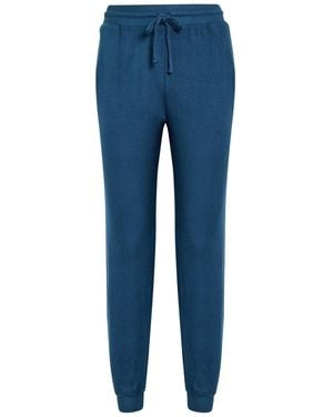 Eberjey Cosy Time Stretch-Knit Joggers - Blue