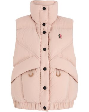 Moncler Quilted Shell Gilet - Pink