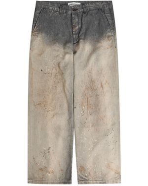 Our Legacy Rig Chino Dirt-Effect Straight-Leg Jeans - Natural