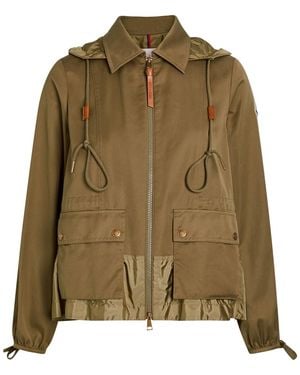 Moncler Adenium Hooded Woven Jacket - Green