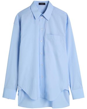Wardrobe NYC Cotton Shirt - Blue
