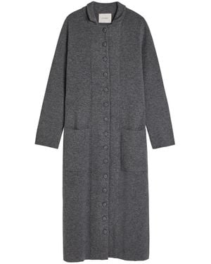 Lisa Yang Rhea Cashmere Cardigan Coat - Grey
