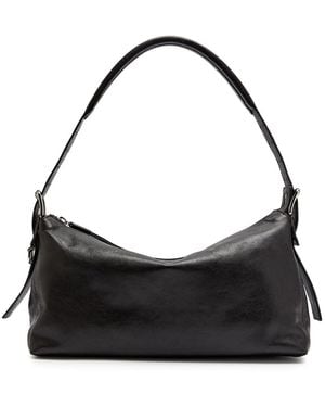 Lemaire Belted Baguette Leather Shoulder Bag - Black