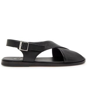 Grenson Micah Leather Sandals - Black