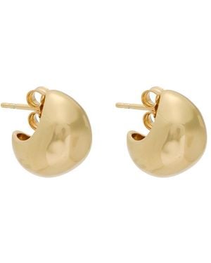 Nina Gordon Figures Hoops Small 14Kt Vermeil Earrings - Metallic