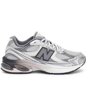 New Balance 2010 Metallic Mesh Sneakers - White