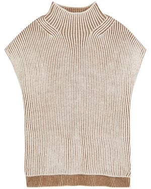 Varley Lauren Ribbed Knit Top - Natural
