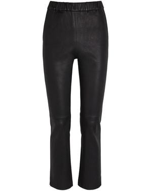Arma Kamilla Slim-Leg Leather Trousers - Black