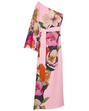 Borgo De Nor Leia Floral-Print Chiffon Maxi Dress - Red