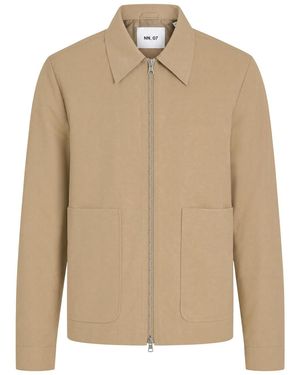 NN07 Gael Cotton-Blend Twill Jacket - Natural