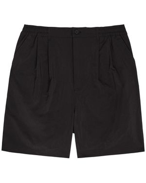 Picante Pleated Shell Shorts - Black