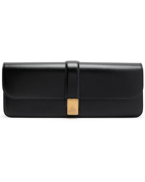 KHAITE Blake Leather Clutch - Black