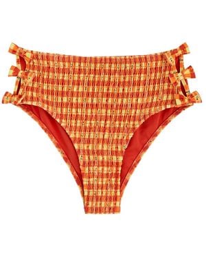 Damson Madder Jezebel Printed Bikini Briefs - Orange