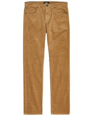 PAIGE Federal Slim Straight-Leg Corduory Trousers - Natural