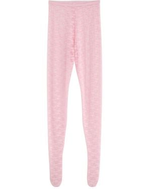 Self-Portrait X Christopher Kane Lace Tights - Pink