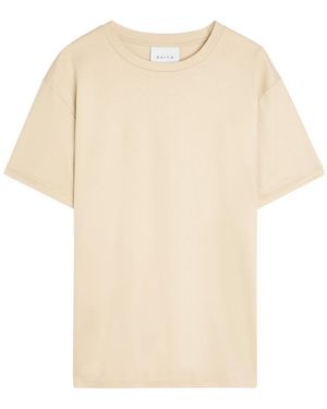Raith Crew-Neck Cotton T-Shirt - Natural