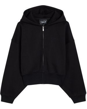 Tala Cocoon Hooded Jersey Sweatshirt - Black