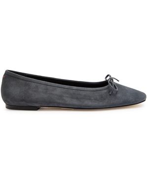 Aeyde Delfina Suede Ballet Flats - Grey