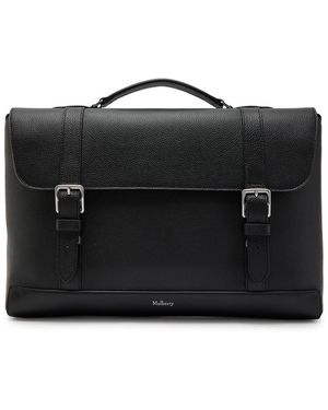 Mulberry Chiltern Grained Leather Brief Case - Black