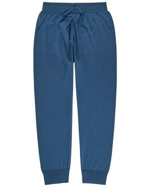 John Smedley Henning Merino Wool Joggers - Blue