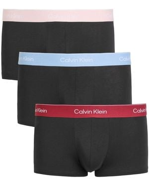 Calvin Klein Icon Low Rise Stretch-Cotton Trunks - Black