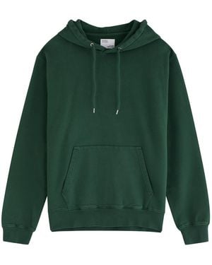 COLORFUL STANDARD Hooded Cotton Sweatshirt - Green