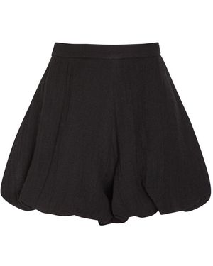 Lisa Marie Fernandez Textured Linen-Blend Shorts - Black