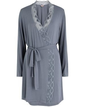 Eberjey Georgina Jersey Robe - Blue