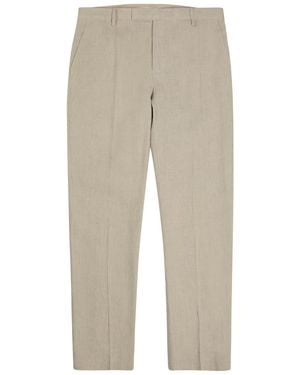 Sunspel Tapered-Leg Linen Pants - Natural