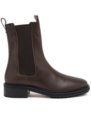 Aeyde Jack Leather Chelsea Boots - Brown