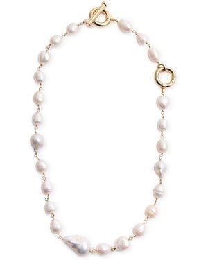 Kenneth Jay Lane Baroque-Embellished Necklace - White