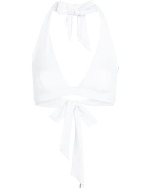 Max Mara Ariella Halterneck Bikini Top - White