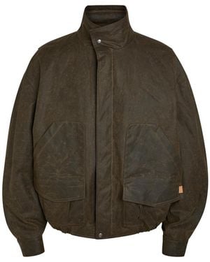 Calvin Klein Donald Patch-Pocket Waxed Cotton Jacket - Green