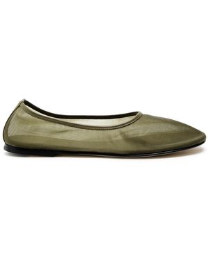 Dear Frances Balla Mesh Ballet Flats - Green