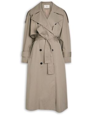 Skall Studio Mahsa Belted Cotton Trench Coat - Natural