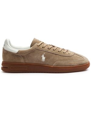 Polo Ralph Lauren Bedford Paneled Suede Sneakers - Brown