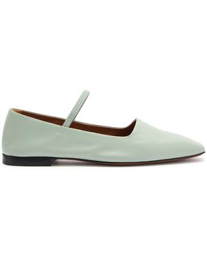 Atp Atelier Petina Leather Ballet Flats - Green