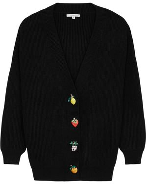 Olivia Rubin Frankie Crystal-embellished Cardigan - Black